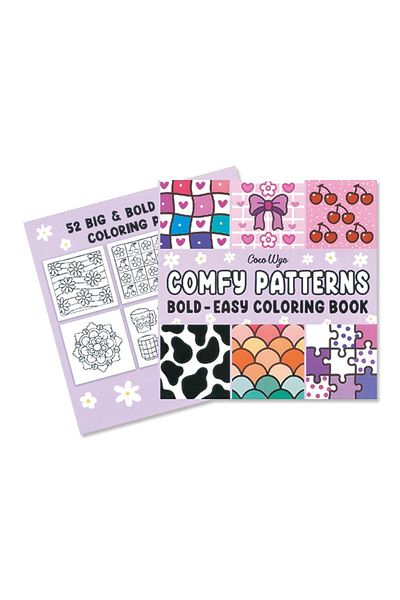 OBRO Carte de Colorat Adulti, Coco Wyo, Comfy Patterns, Modele, Mandala Animale, 52 pagini, 21 x 21 cm