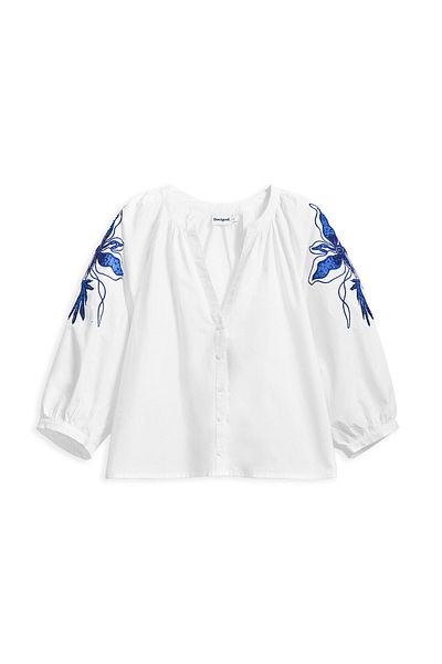 Desigual Bluză de damă 25SWBW03 Alb