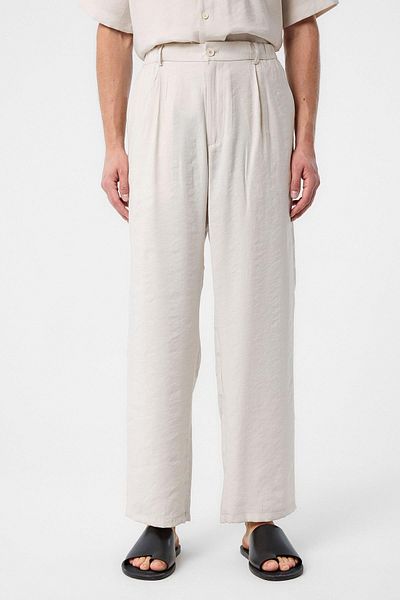 Antioch Stone Relaxed Modal Fabric High Waist Men's Trousers