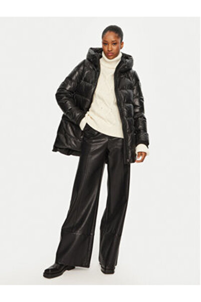 Serge Pariente Geacă de damă cu puf WARM GIRL neagră