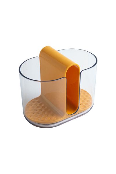 zola Organizator bucatarie universal, 2 compartimente, tava detasabila, 16x10x13 cm, galben