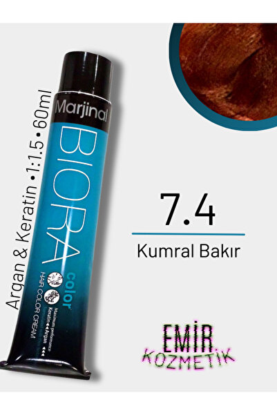 Marjinal Biora Saç Boyası - 7.4 Kumral Bakır