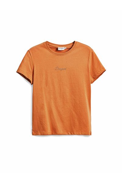 Desigual Women's T-Shirt 25SWTK15 Orange