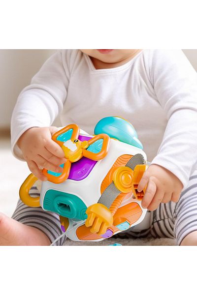 Shunmaii 10 In 1 Infant Carseat Plane Travel Toy Educational Learning Fidget Toys For Toddlers 1-3 Years O...