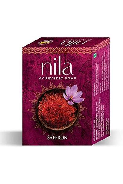 NİLA Nila Ayurvedic Soap Saffron 75g (Pack of 3)