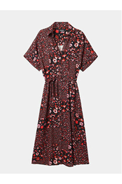 Desigual Rochie tip cămașă pentru femei 24SWVW41 Negru