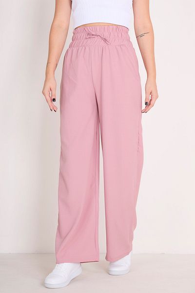 TOFİSA Elastic Waist Trousers Rose - 27074