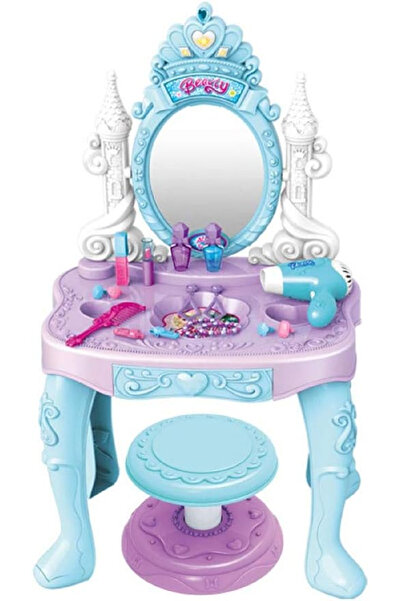 rexa طاولة زينة للبنات مع كرسي وطاولة مكياج ومستحضرات تجميل