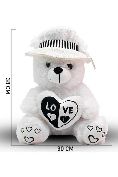 rexa Love Message Printed Stuffed Teddy Bear