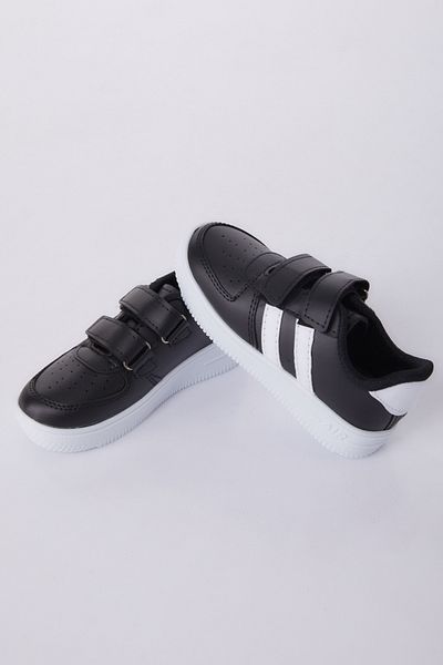 TOFİSA Girl's Black and White Velcro Sports Shoes - 27088