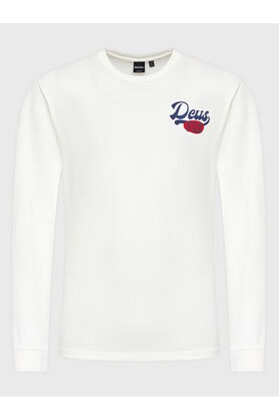 Deus Ex Machina Tricou bărbătesc cu mânecă lungă DMF221379 Alb