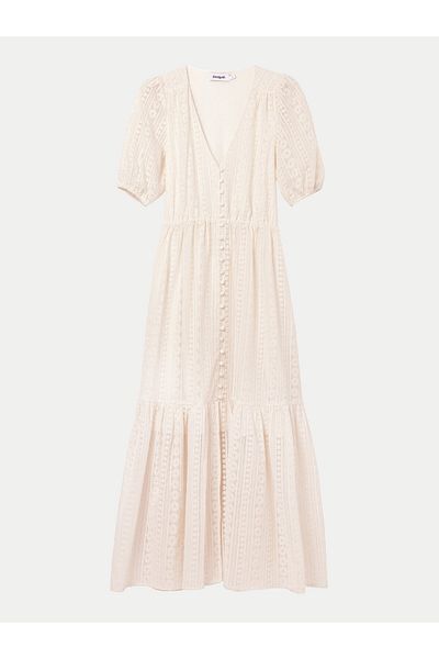 Desigual Rochie de vară pentru femei 24SWVW05 Alb