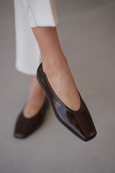 selinshoes Balerini de damă cu vârf plat Mosy - MARO AMAR