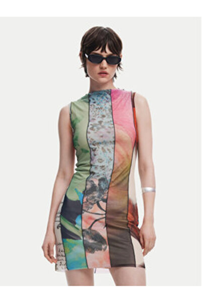 Desigual Women's Casual Dress 25SWVK01 Colorful