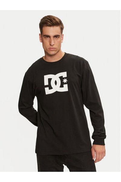 DC Tricou cu mânecă lungă pentru bărbați ADYZT05372-KVJ0 Negru