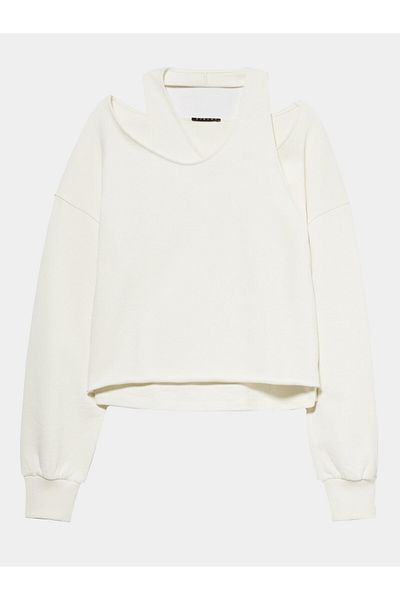 Sisley Hanorac de damă 3FPPL104P Ecru