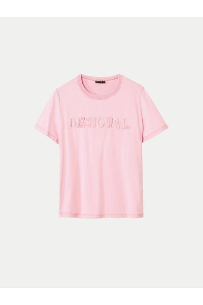 Desigual Women's T-Shirt 24WWTK24 Pink
