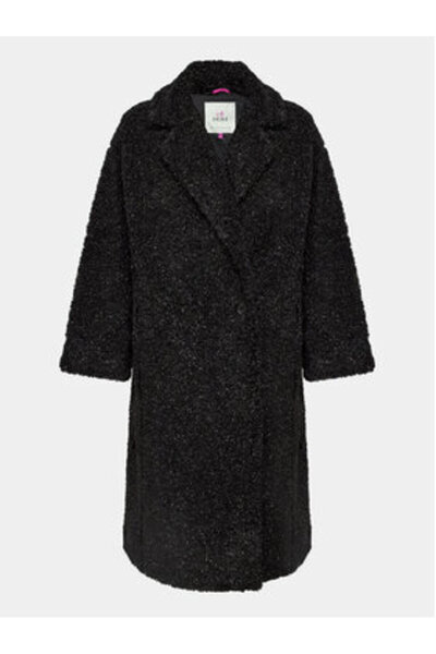 Deha Palton din piele de oaie pentru femei D93551 Negru