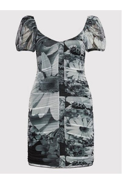 Desigual Women's Cocktail Dress 22SWVK45 Black, Gray