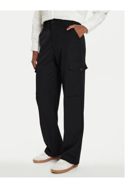 Desigual Women's Fabric Trousers 24WWPW17 Black