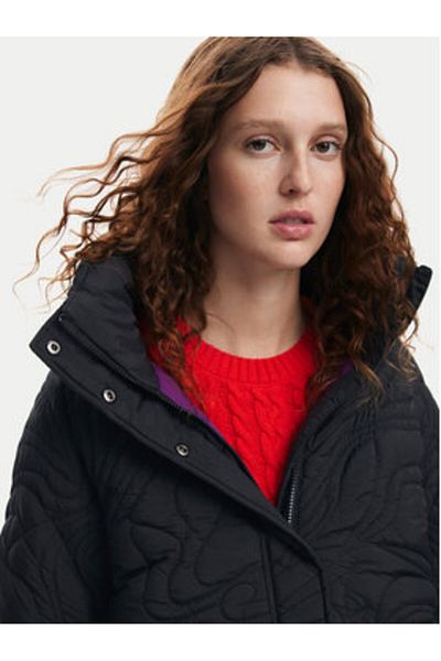 Desigual Women Winter Jacket 24WWEWAC Black
