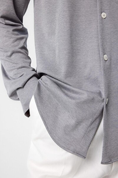 Antioch Gray Slim Fit Men's Shirt