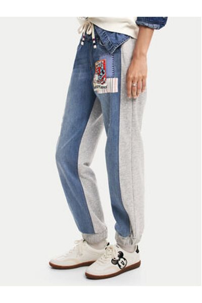 Desigual Pantaloni de trening pentru femei 24WWDD89 albaștri