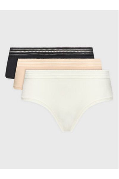 DORINA Women's Set of 3 pairs of classic briefs D001686CO009 Beige, White, Black