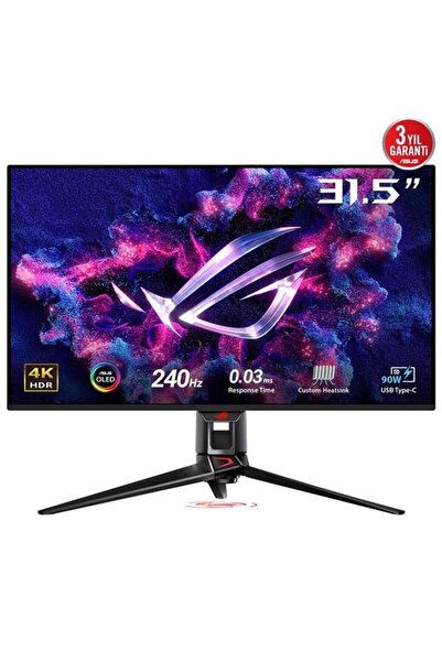 ASUS 31.5" Rog Swıtft Oled Pg32ucdm 0.03ms 240hz Hdmı-dp Usbc Gamıng Monitör ...