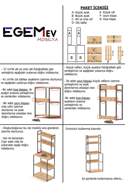 EGEMEV Kahve Köşesi Mutfak Bangosu çok Amaçlı Dolap büyük boy Fırın Dolabı Mikrodalga Fırın Dolabı