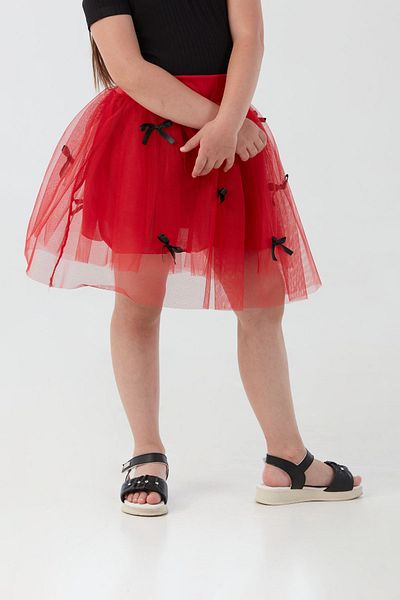 Fulla Moda Elastic Waist and Bow 23 April Girl's Tuu Skirt