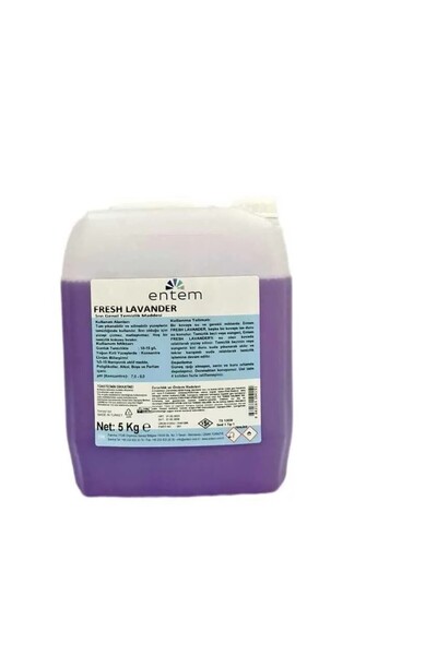 ENTEM FRESH LAVANDER SIVI GENEL TEMİZLİK MADDESİ 5 lt (YÜZEY TEMİZLEYİCİ)