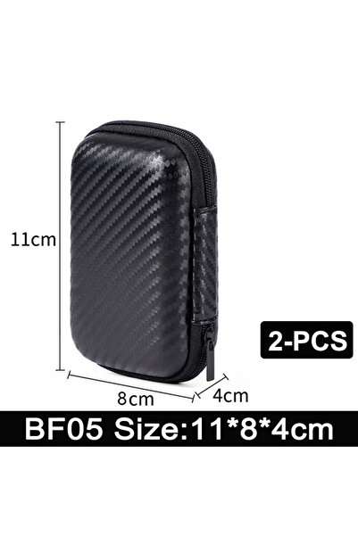 Choice حقيبة تخزين بيانات سماعات الأذن BF05-2PCS، حقيبة تنظيم الكابلات البيضا...