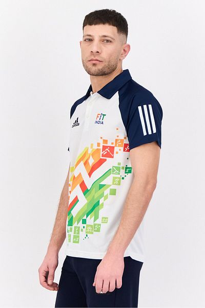 adidas Men Sportswear Fit Short Sleeve Outdoor Polo Shirts, Multicolor