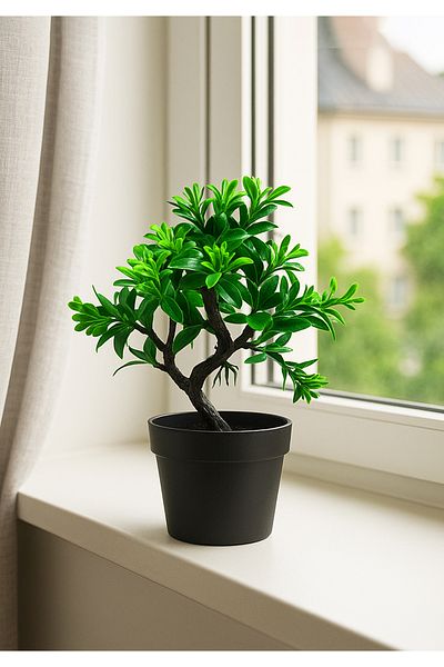 HOMİNG Τεχνητό φυτό Homing Green Leaf 30 cm 241819