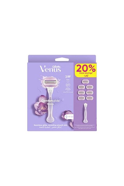 Gillette Gillette Venus ComfortGlide Spa Breeze Women's Razor with 7 Refill Blades