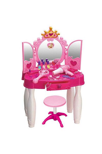 N2Y Princess Vanity Set with Crown Table and Infrared Control
