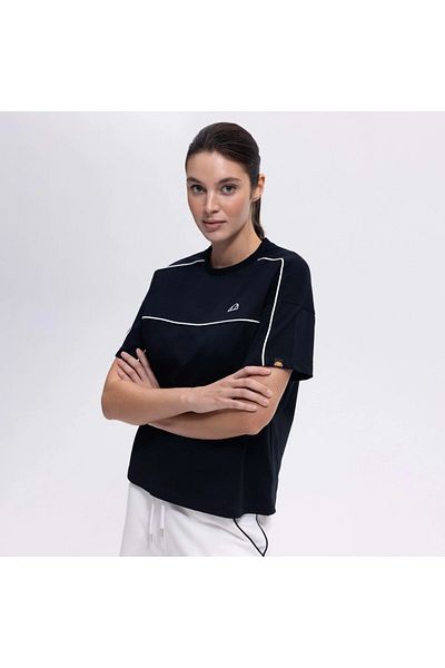 Ellesse Tricou negru oversize pentru femei Ef389-bk