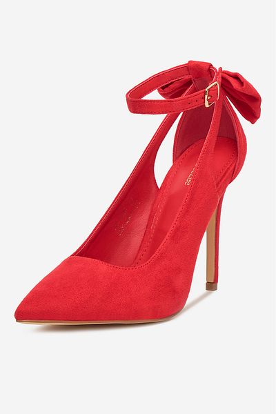 DeeZee Women's Pumps on a high heel low red stiletto 38