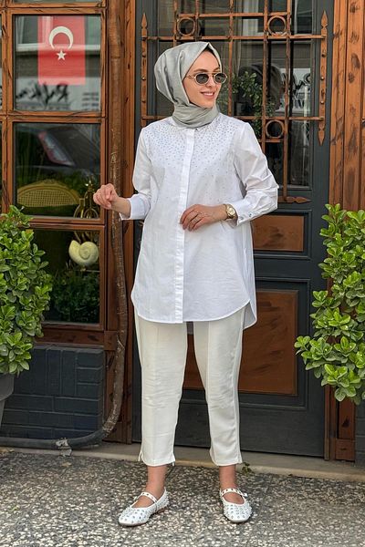 Kayra Tunic Ka-B25-21133 White