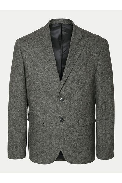 Selected Homme Men's Jacket 16094332 Gray