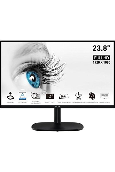 MSI 23.8" VA PRO MP245V 1MS 100HZ HDMI EV İŞ MONİTÖRÜ 1920X1080
