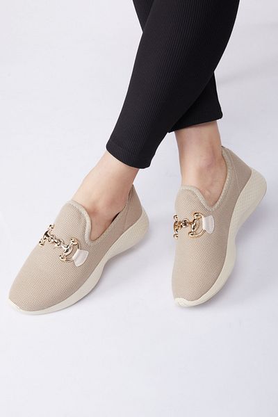 TOFİSA Women's Mink Buckle Mesh Sports Shoes - 27093