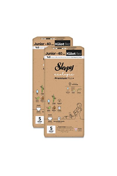 Sleepy Ecologic Premium Plus Süper Paket Külot Bez 5 Numara Junior 80 Adet