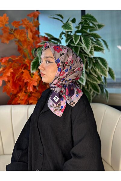 Oxygen Scarfs Bahar Desen Pamuk İpek Eşarp - 13001