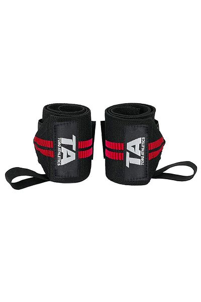 Torq Athletics Pro Wrist Wraps 2-Pack - Black Red
