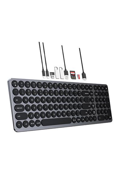 Koopsio Keyboard Docking Station, Multiport, Slim, Universal Compatibility, , 1 x HDMI 4K slot