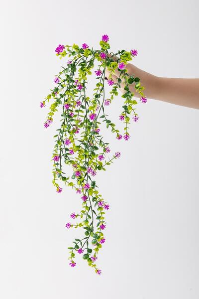 Güleç Yapay Çiçek Yapay Renkli Sarmaşık 75 Cm 5 Dal