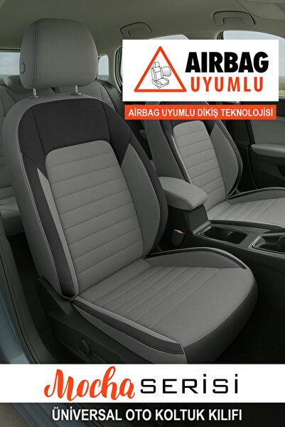 GM-DESIGN Mocha Tay Tüyü Üniversal Oto Koltuk Kılıfı - 5 Koltuk Tam Set