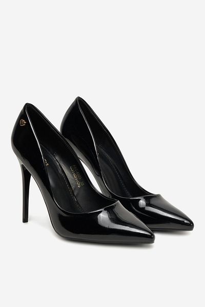 DeeZee Women's Pumps Low Black Stiletto Heel 38
